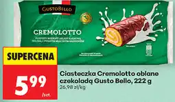 Biedronka Ciasteczka Cremolotto oblane czekoladą Gusto Bello oferta