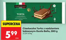 Biedronka Ciasteczka Torta z nadzieniem kakaowym Gusto Bello oferta