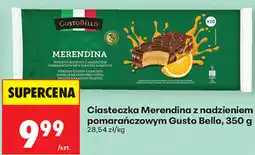 Biedronka Ciasteczka Merendina z nadzieniem pomarańczowym Gusto Bello oferta