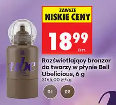 Biedronka Rozświetlający bronzer do twarzy w płynie Bell Ubelicious oferta