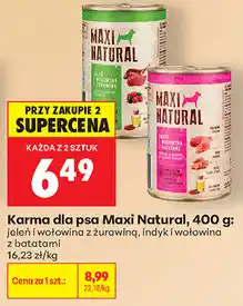 Biedronka Karma dla psa Maxi Natural oferta