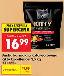 Biedronka Sucha karma dla kota wołowina Kitty Excellence oferta