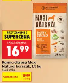 Biedronka Karma dla psa Maxi Natural kurczak oferta