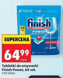 Biedronka Tabletki do zmywarki Finish Power, 65 szt oferta