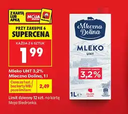 Biedronka Mleko UHT Mleczna Dolina 3,2% oferta