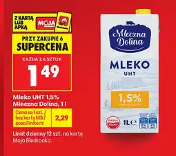 Biedronka Mleko UHT Mleczna Dolina 1,5% oferta