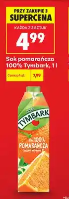 Biedronka Sok pomarańcza Tymbark 100% oferta