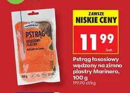 Biedronka Pstrąg łososiowy wędzony na zimno plastry Marinero oferta