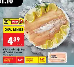 Biedronka Filet z mintaja bez skóry Marinero oferta