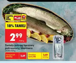 Biedronka Świeży pstrąg tęczowy patroszony Marinero oferta