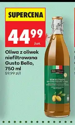 Biedronka Oliwa z oliwek niefiltrowana Gusto Bello oferta