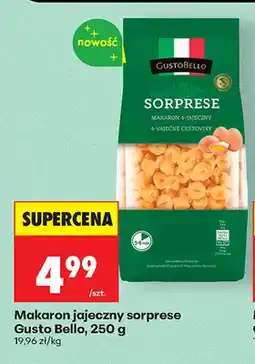 Biedronka Makaron jajeczny sorprese Gusto Bello oferta
