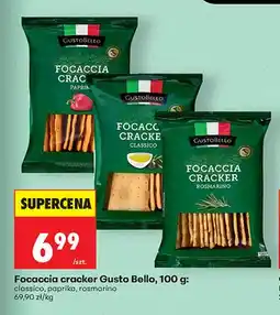 Biedronka Focaccia cracker Gusto Bello classico oferta