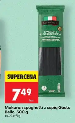 Biedronka Makaron spaghetti z sepią Gusto Bello oferta