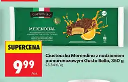 Biedronka Ciasteczka Merendina z nadzieniem pomarańczowym Gusto Bello oferta