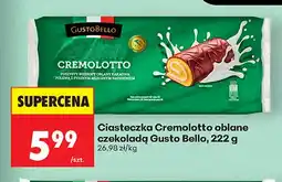 Biedronka Ciasteczka Cremolotto oblane czekoladą Gusto Bello oferta
