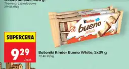 Biedronka Batoniki Kinder Bueno White 3-pak oferta