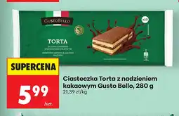 Biedronka Ciasteczka Torta z nadzieniem kakaowym Gusto Bello oferta