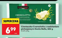 Biedronka Ciasteczka Cremolotto z nadzieniem pistacjowym Gusto Bello oferta