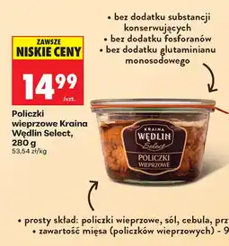 Biedronka Policzki wieprzowe Kraina Wędlin Select oferta