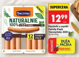 Biedronka Parówki z szynki Family Pack Tarczyński oferta
