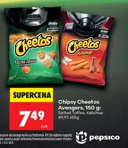 Biedronka Chipsy Cheetos Avengers Salted Toffee oferta