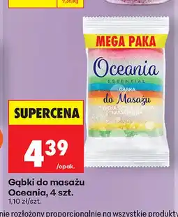 Biedronka Gąbki do masażu Oceania oferta