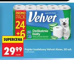 Biedronka Papier toaletowy Velvet Aloes oferta