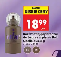 Biedronka Rozświetlający bronzer do twarzy w płynie Bell Ubelicious oferta