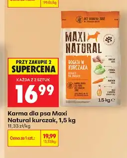 Biedronka Karma dla psa Maxi Natural kurczak oferta