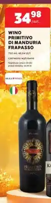 Stokrotka Wino czerwone Primitivo di Manduria Frapasso wytrawne oferta