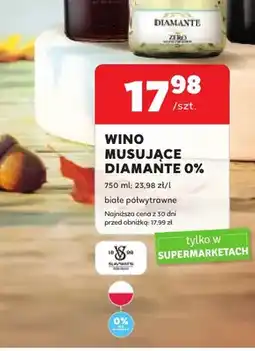 Stokrotka Wino bezalkoholowe musujące Diamante białe półwytrawne oferta
