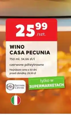 Stokrotka Wino czerwone Casa Pecunia półwytrawne oferta