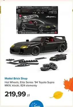Smyk Klocki Hot Wheels Elite Series '94 Toyota Supra MKIV 824 elementy Mattel Brick Shop oferta