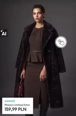 Sinsay Płaszcz z imitacji futra oferta