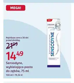 Rossmann Wybielająca pasta do zębów Sensodyne oferta