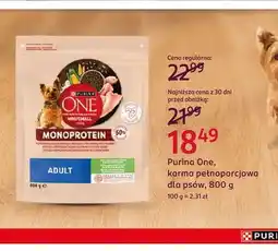Rossmann Karma pełnoporcjowa dla psów Purina One Monoprotein oferta
