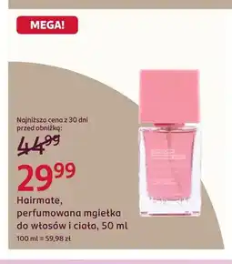 Rossmann Perfumowana mgiełka do włosów i ciała Hairmate oferta
