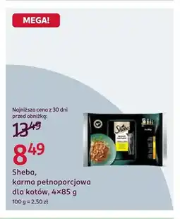 Rossmann Karma pełnoporcjowa dla kotów Sheba 4-pak oferta