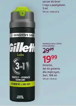 Rossmann Żel do golenia dla mężczyzn 3w1 Gillette oferta