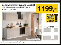 Black Red White Zestaw kuchenny Junona Line 240 pod zabudowę zmywarki bez blatu uni kaszmir oferta