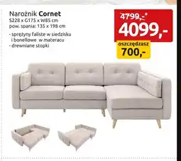 Black Red White Narożnik Cornet oferta