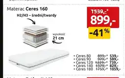 Black Red White Materac Ceres 160 oferta