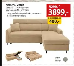 Black Red White Narożnik Verde oferta