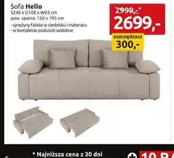 Black Red White Sofa Hello oferta