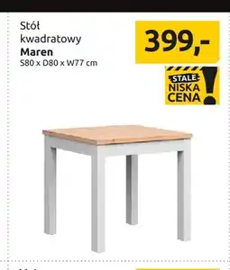 Black Red White Stół kwadratowy Maren oferta