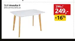 Black Red White Stół Anouka Ii oferta