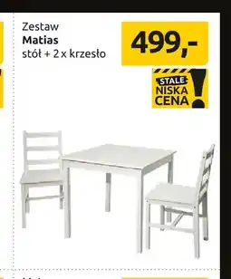 Black Red White Zestaw Matias stół + 2 krzesła oferta