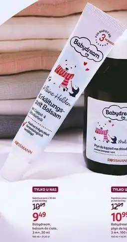 Rossmann Babydream balsam do ciała 3 m+ oferta