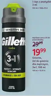 Rossmann Gillette Labs, żel do golenia dla mężczyzn 3w1 oferta